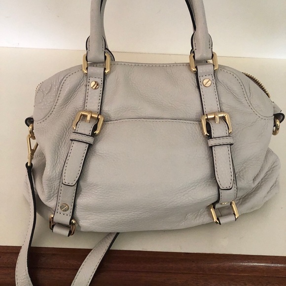 Michael Kors Bedford medium leather satchel white - Picture 3 of 8